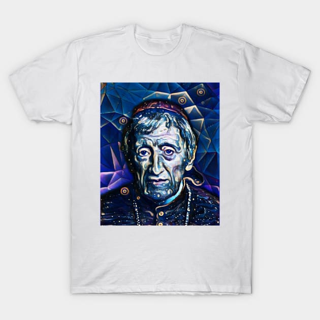 John Henry Newman Dark night Portrait | John Henry Newman Artwork 5 T-Shirt by JustLit